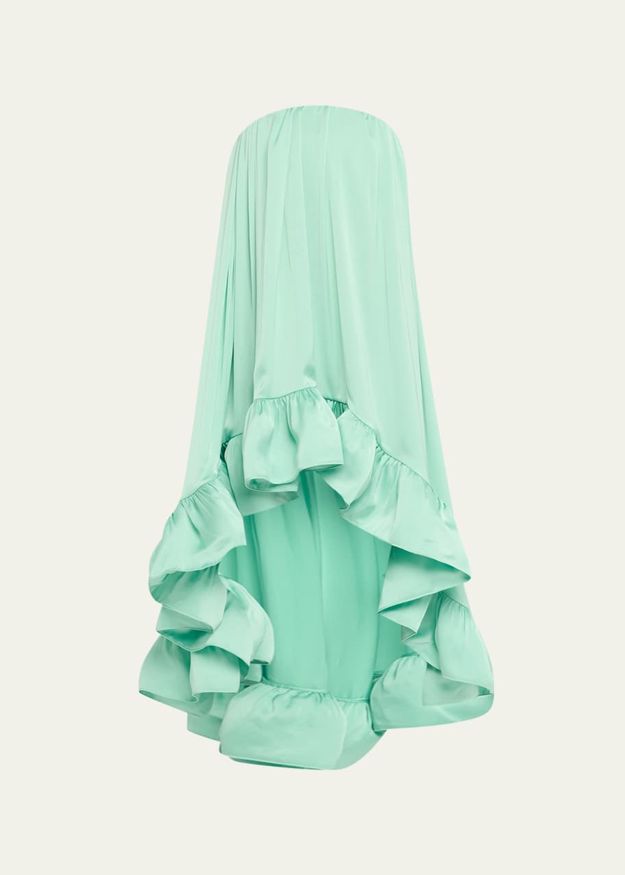 Alexis Alfi Strapless High Low Ruffle Hem Dress Bergdorf Goodman