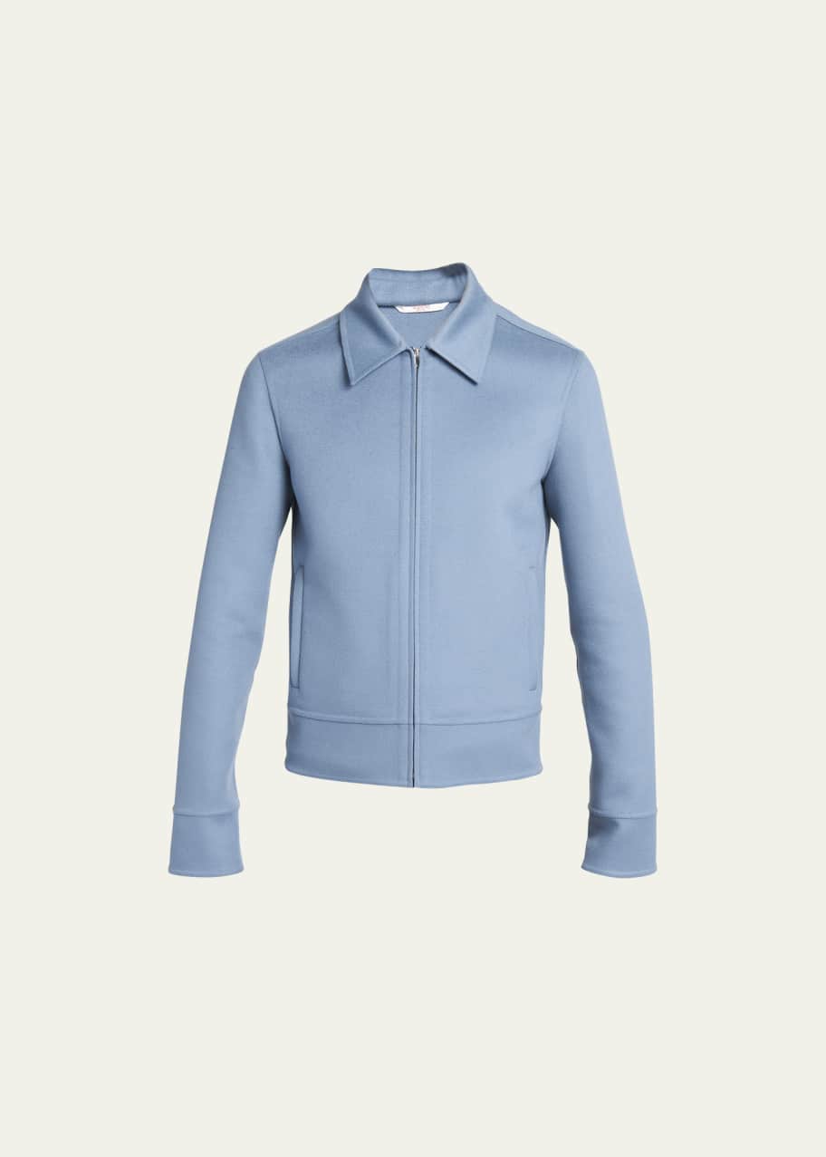Image 1 of 1: Men's Wool-Cashmere Zip Jacket