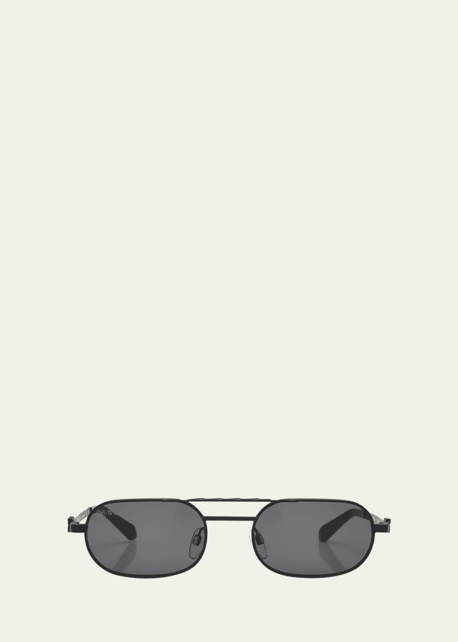 Image 1 of 1: Baltimore Mixed-Media Aviator Sunglasses