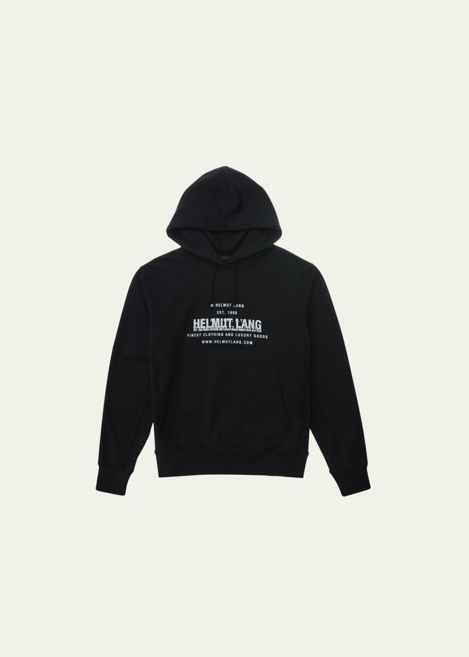 Helmut Lang Men's Spray Logo Hoodie - Bergdorf Goodman