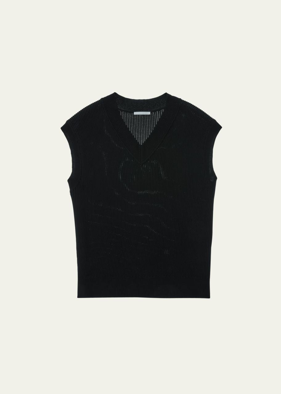 Helmut Lang Men's Mark V-Neck Knit Vest - Bergdorf Goodman