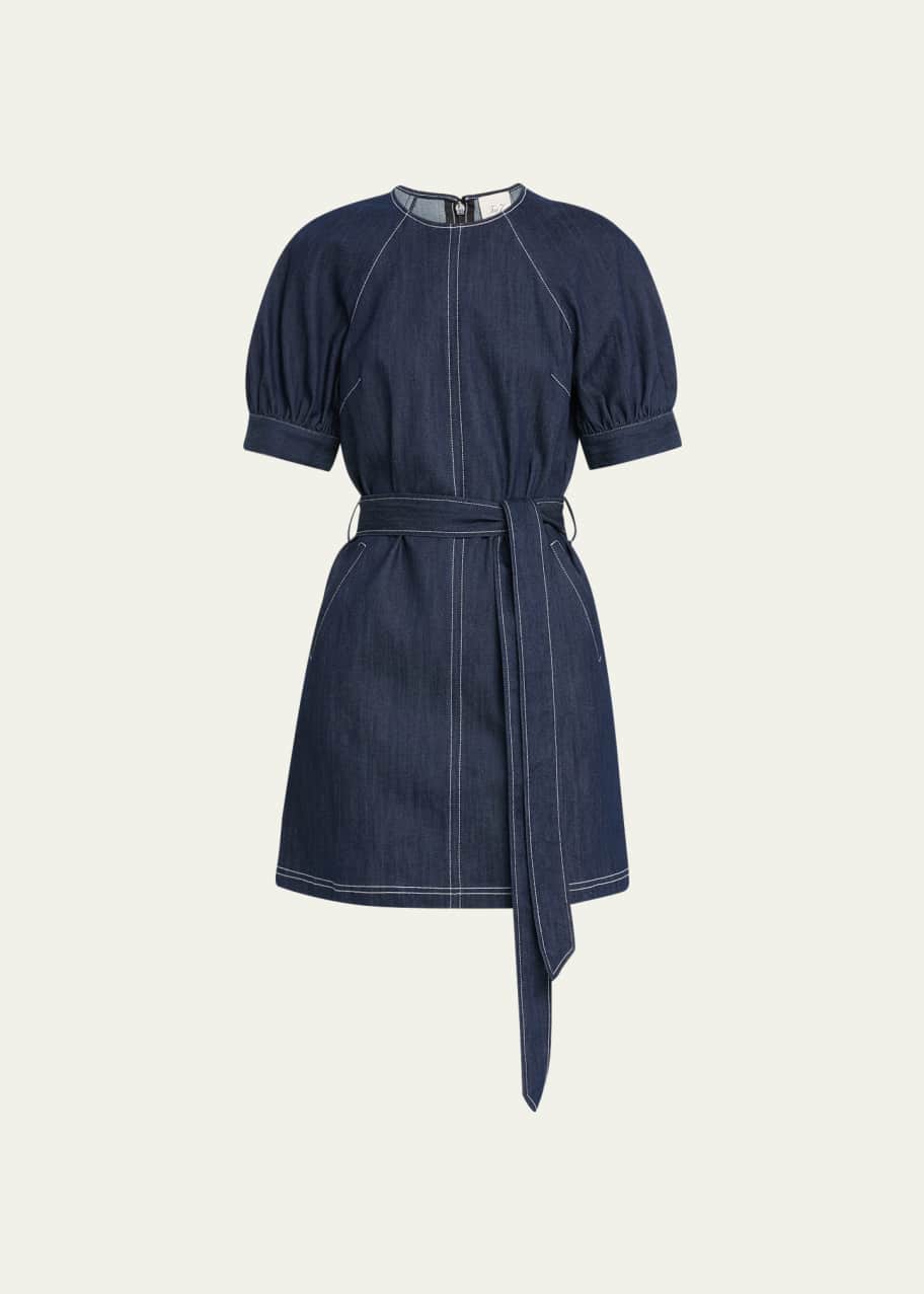 white christmas dresses Self-Portrait Women's Short Dresses - Blue main image 1