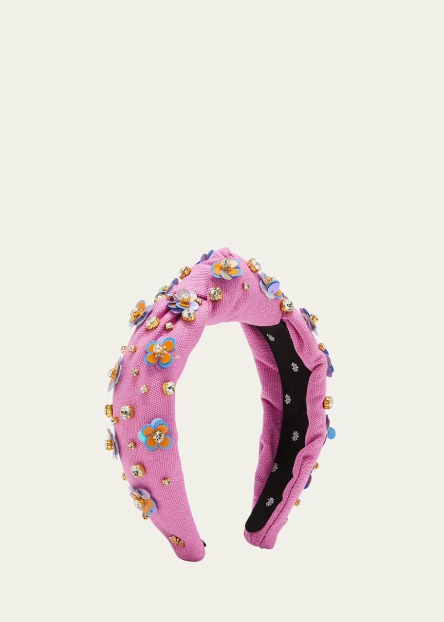 Lele Sadoughi Zinnia Knotted Embellished Headband - Bergdorf Goodman