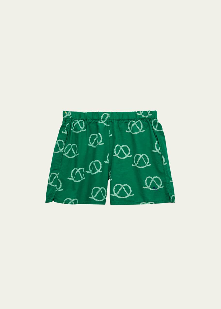 Bobo Choses Girl's Pretzel Rope-Print Shorts, Size 2-13 - Bergdorf