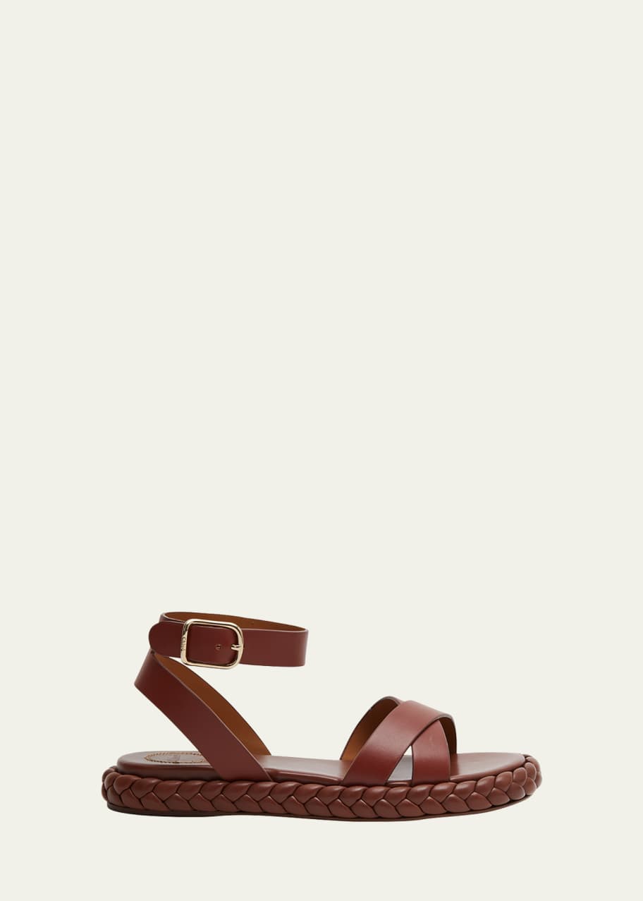 Chloe Pip Braided Leather Sole Sandals Bergdorf Goodman