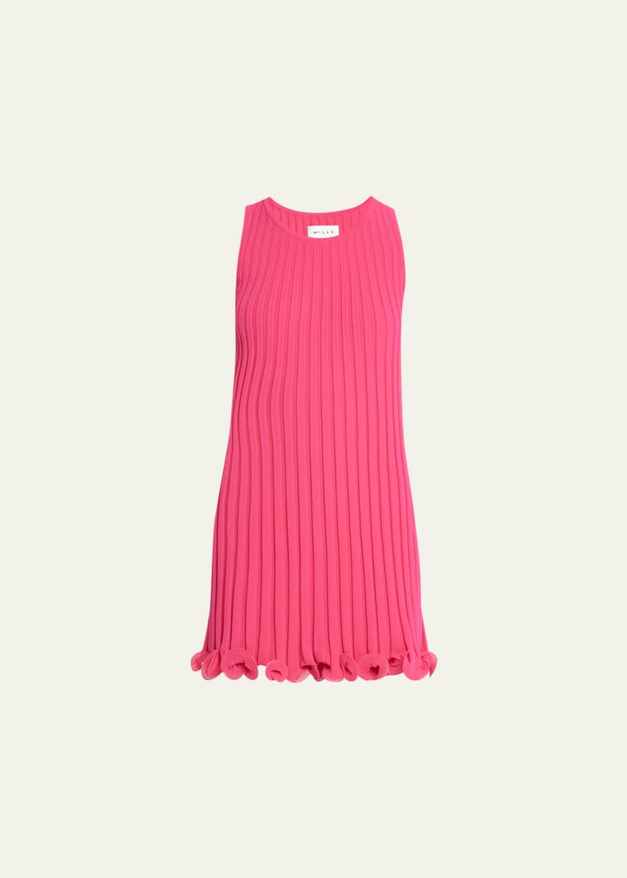Milly sleeveless hot sale ruffle dress