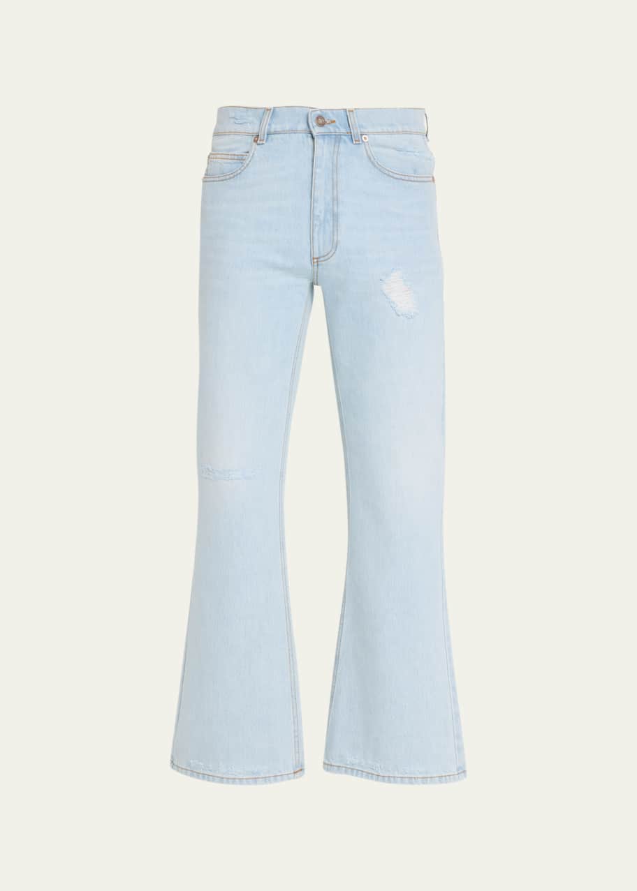 ERL Men's Distressed Flare Jeans Bergdorf Goodman