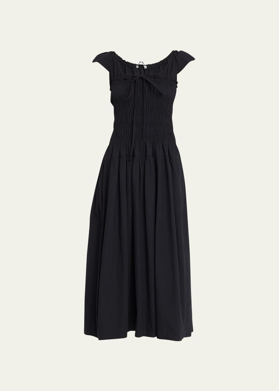 Image 1 of 1: Lauretta Ruched A-Line Midi Dress