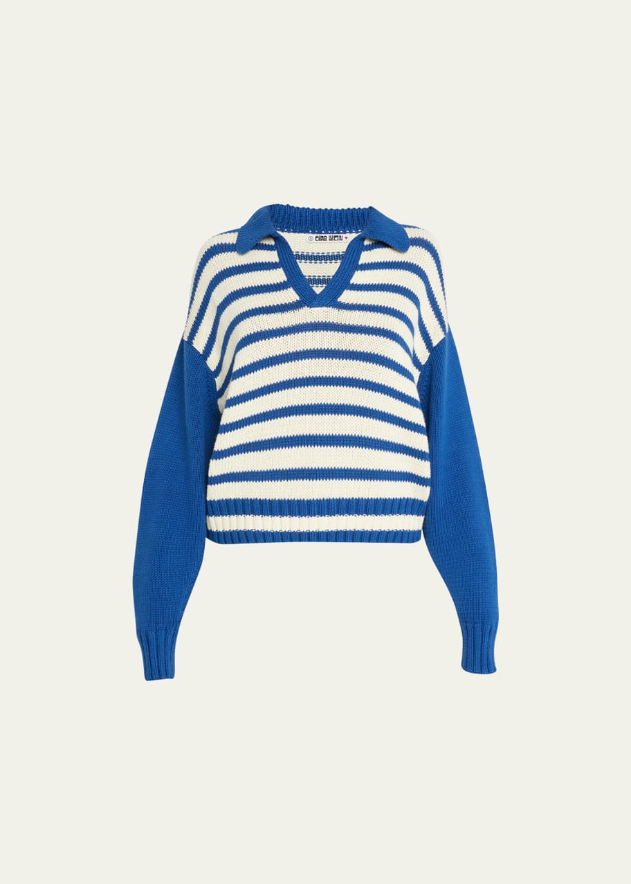 Ciao Lucia Venezia Striped Polo Sweater - Bergdorf Goodman