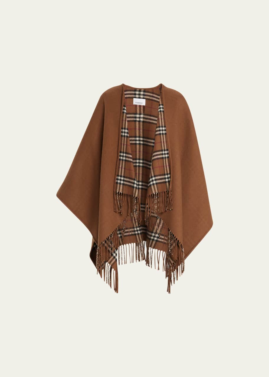 Burberry reversible wool cape hotsell