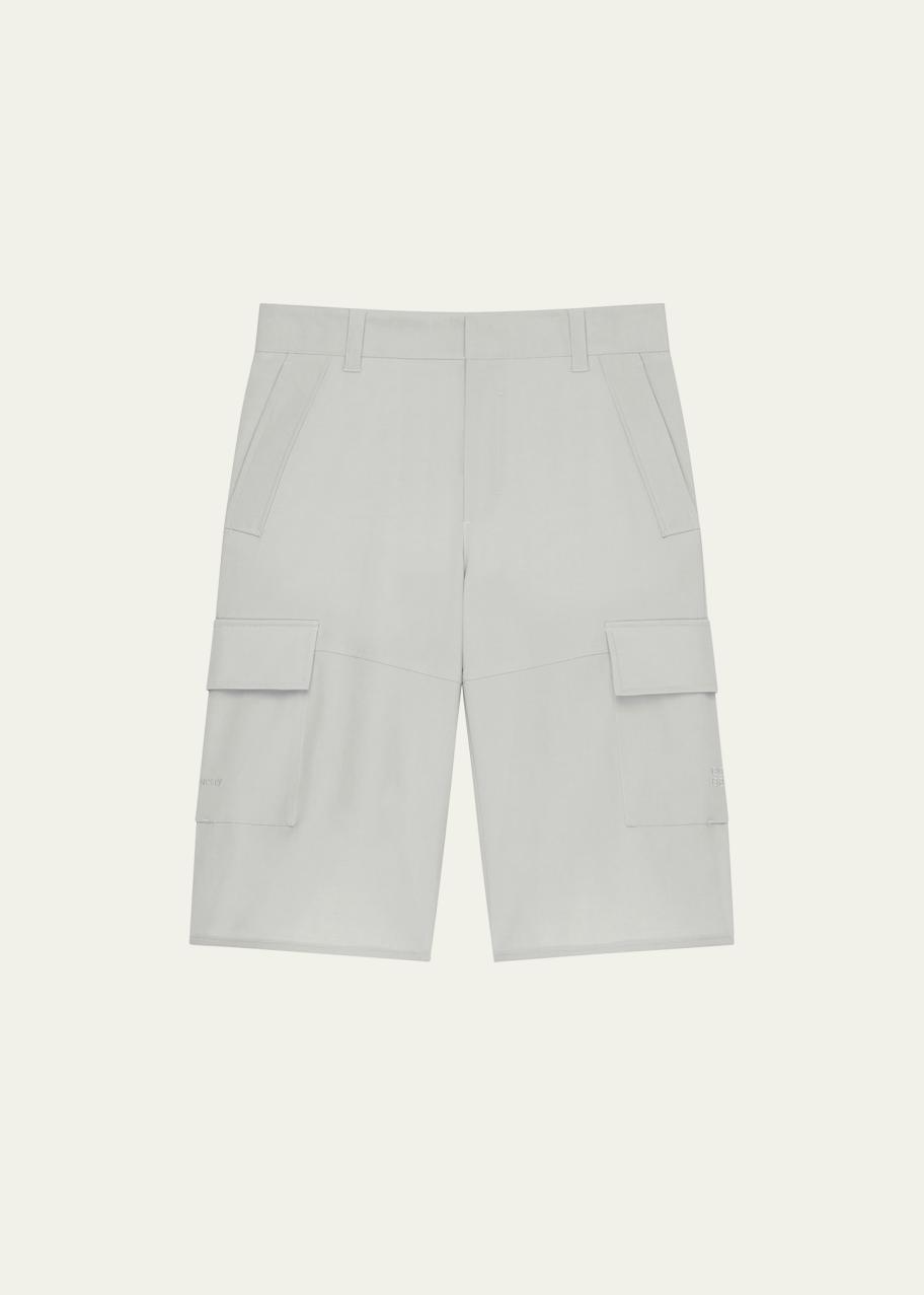 Givenchy Men's Arched Wool Cargo Shorts - Bergdorf Goodman