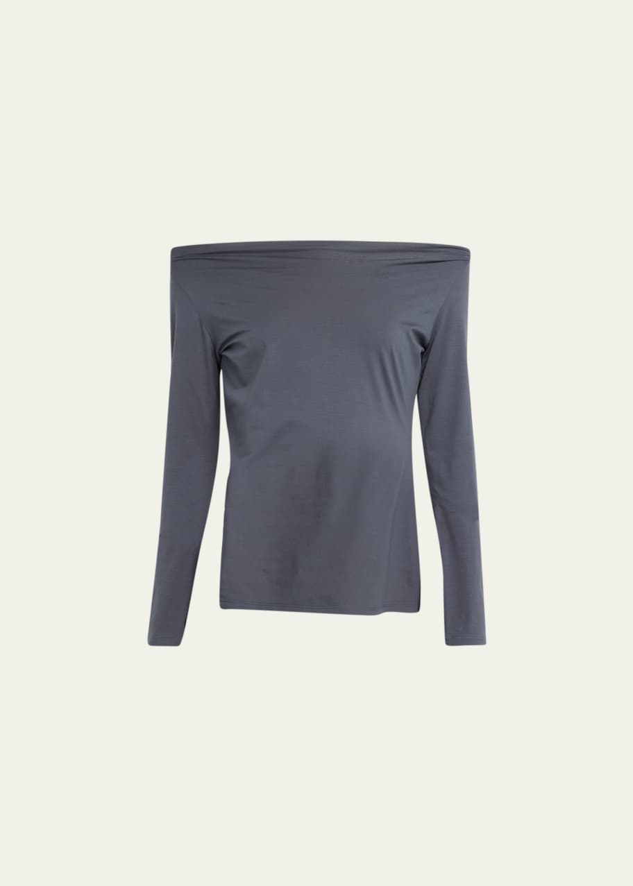 本当に信頼出来る商品 LEMAIRE Bare Shoulder Second Skin Top - Bergdorf Goodman カットソー(長袖+七分)