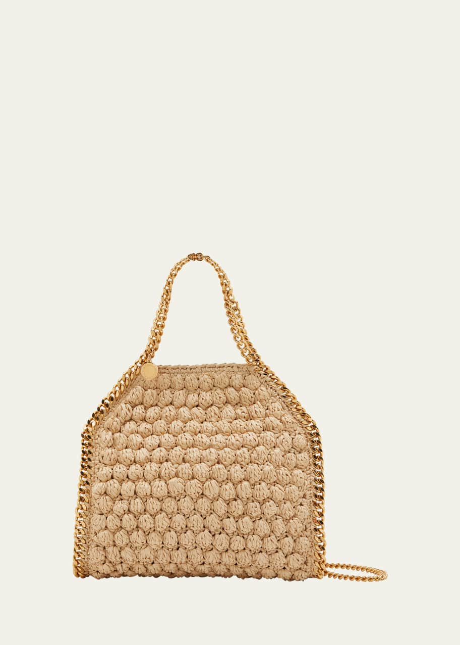 Stella McCartney Mini Popcorn Crochet Raffia Tote Bag - Bergdorf