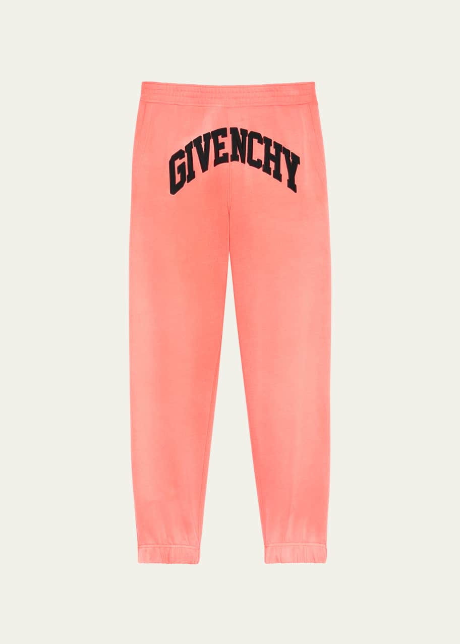 Givenchy Men s Curved Logo Terry Sweatpants Bergdorf Goodman