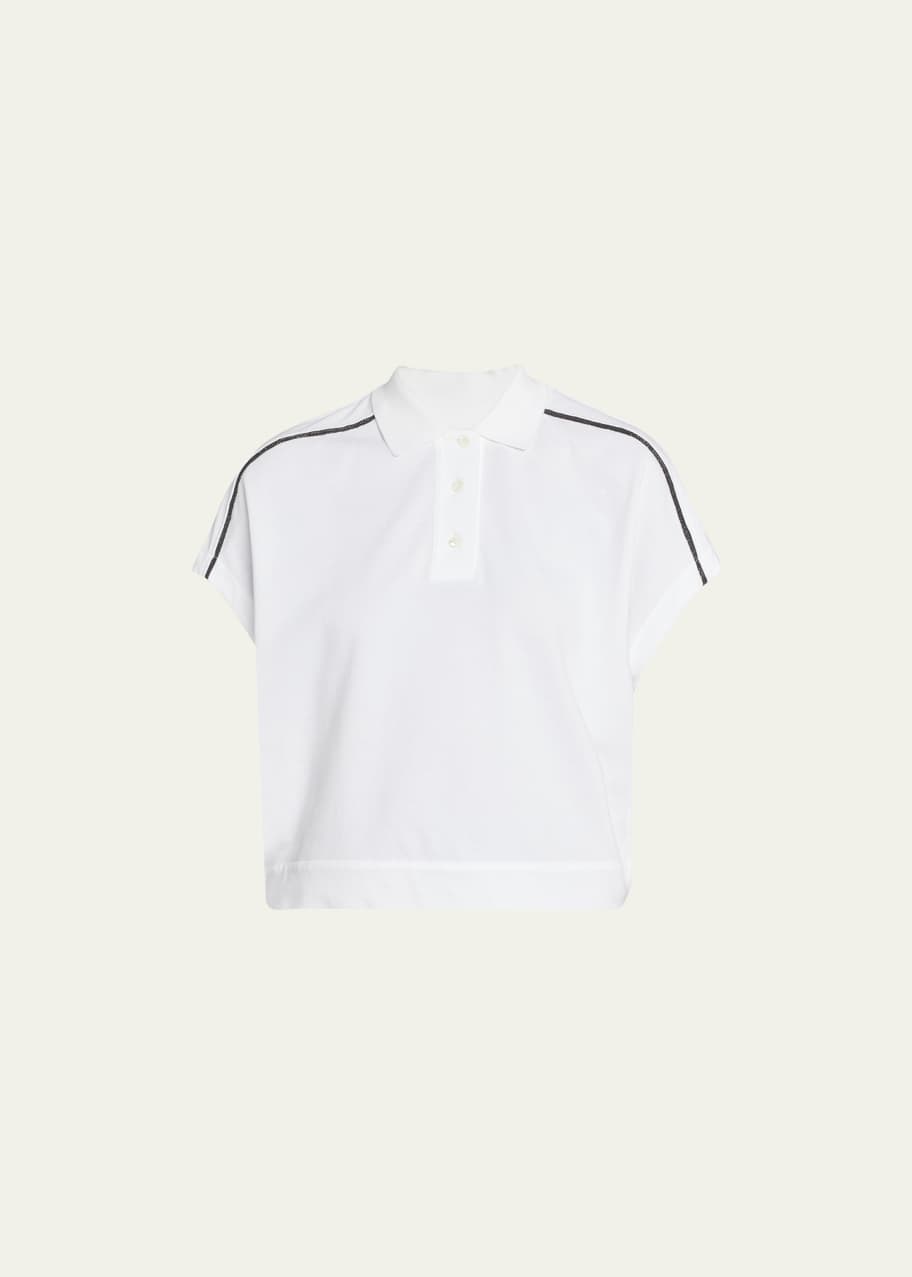 Brunello Cucinelli Polo Shirt with Monili Detail - Bergdorf Goodman