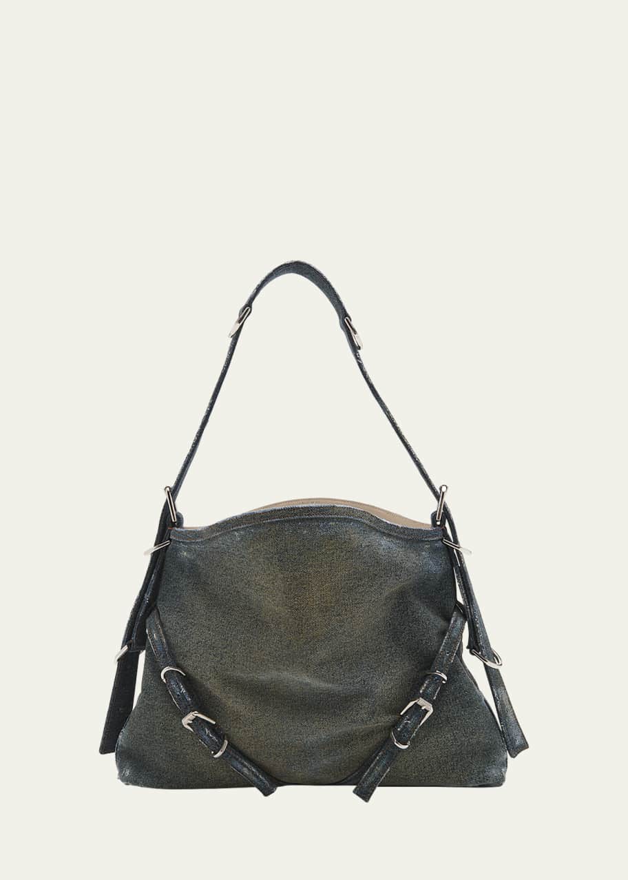 【送料&関税込】Givenchy Voyou Buckles Shoulder Bag Givenchy Voyou Medium Buckle Shoulder Bag in Leather