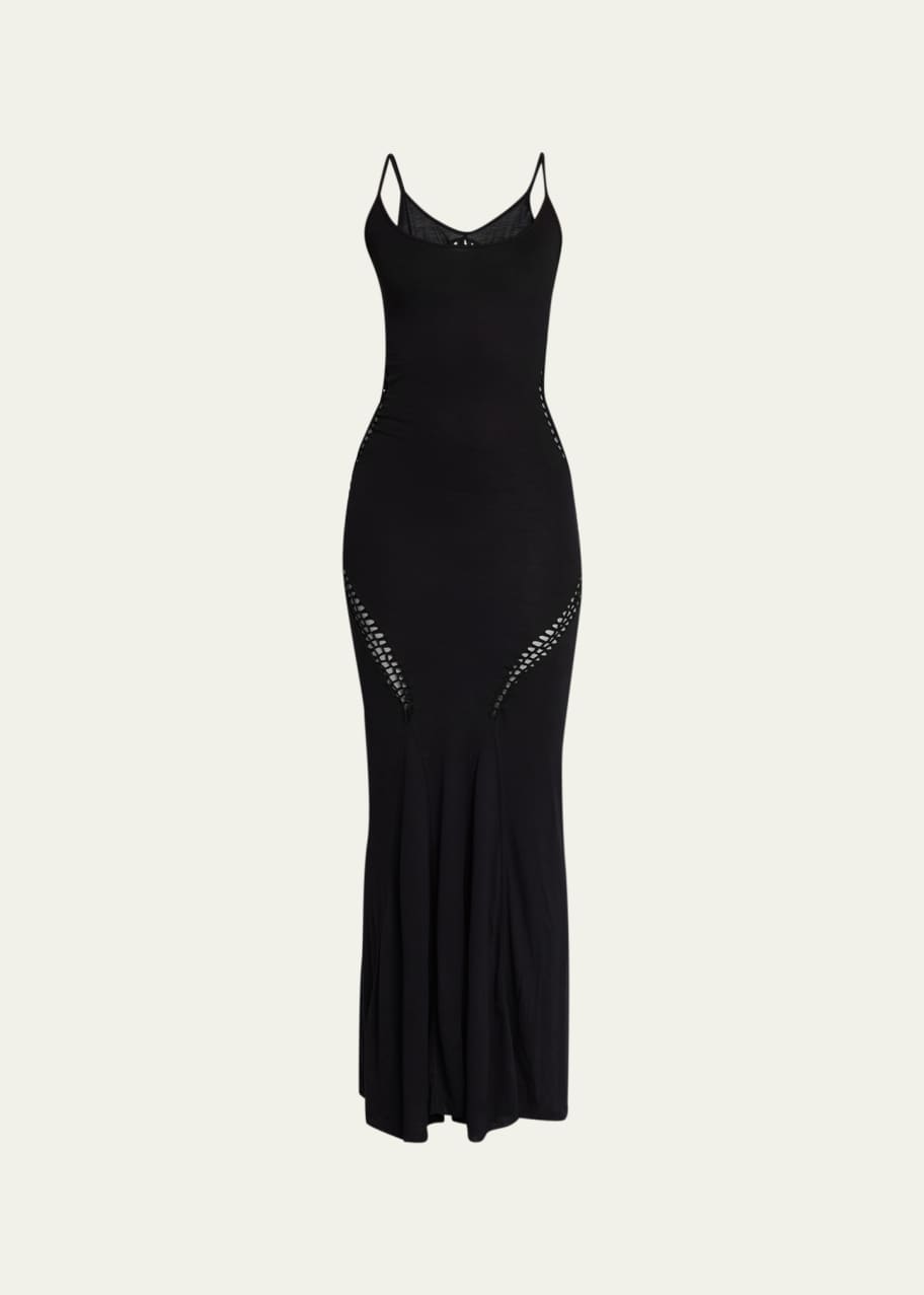 chinese dress ladies Long Cowl Neck Dress – La Garçonne main image 0