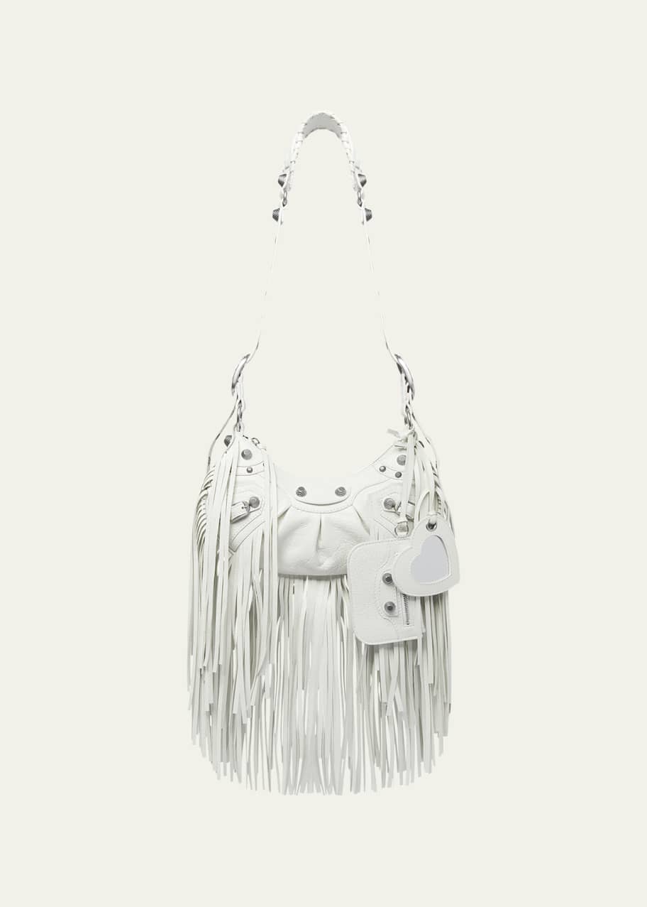 Balenciaga Le Cagole XS Fringe Leather Shoulder Bag - Bergdorf Goodman
