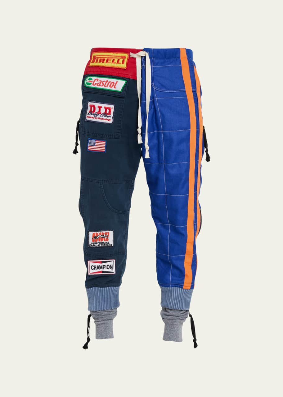 レビュー高評価商品 Greg Bergdorf - Pants Jogger Racing Patchwork Men's Lauren パンツ