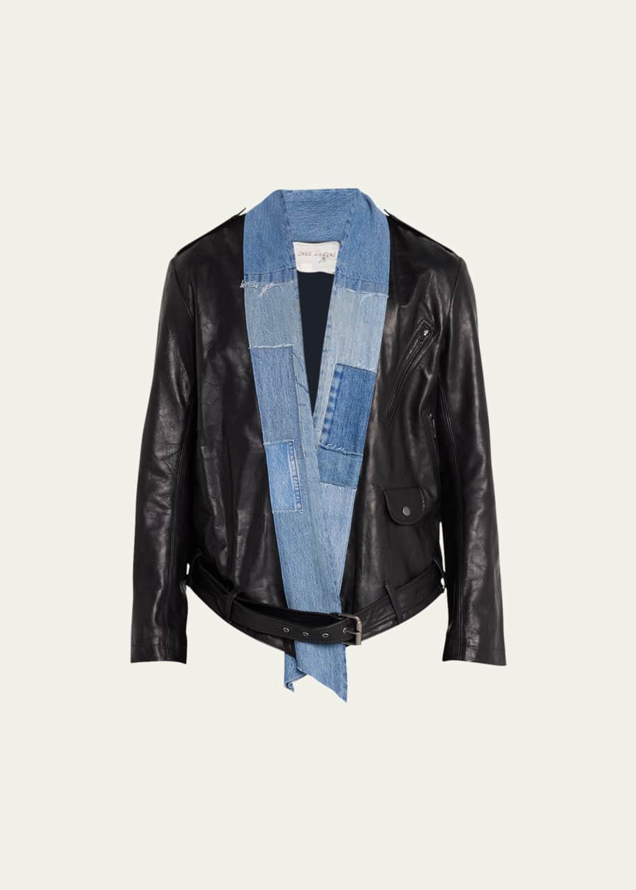 Kimono leather jacket new arrivals