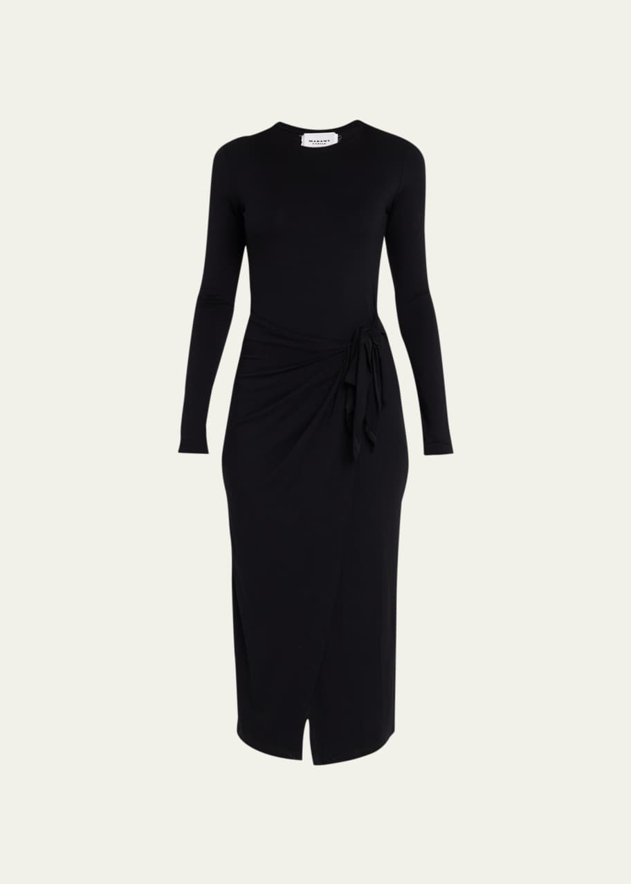 Etoile Isabel Marant Lisy Wool Wrap Midi Dress - Bergdorf Goodman