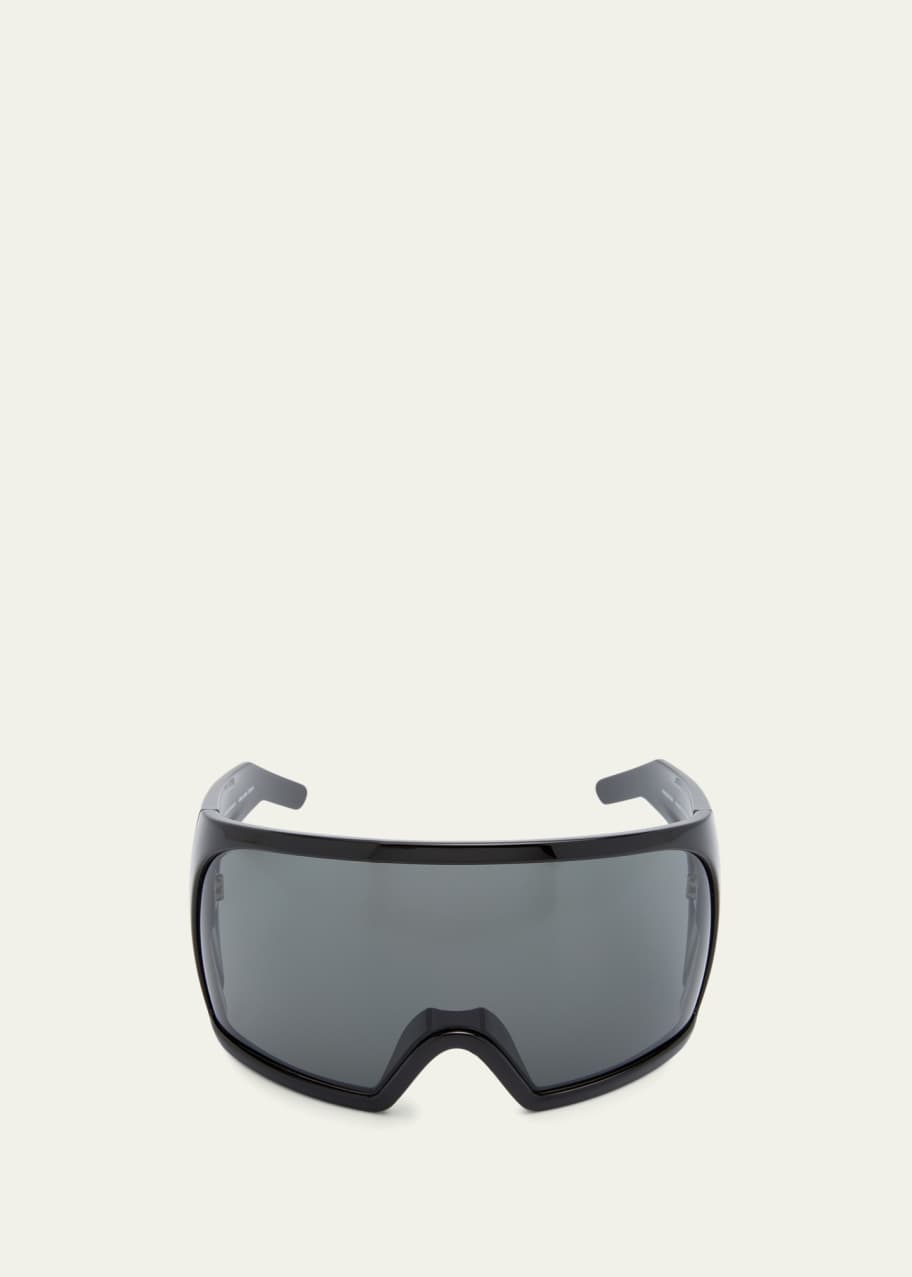Rick Owens Men's Kriester Acetate Shield Sunglasses - Bergdorf Goodman