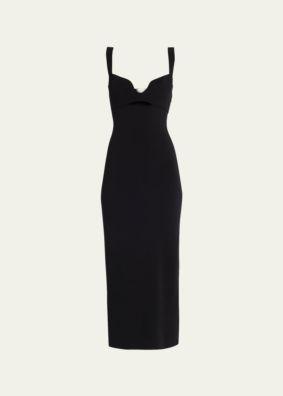 Knit midi dress in black - Roland Mouret