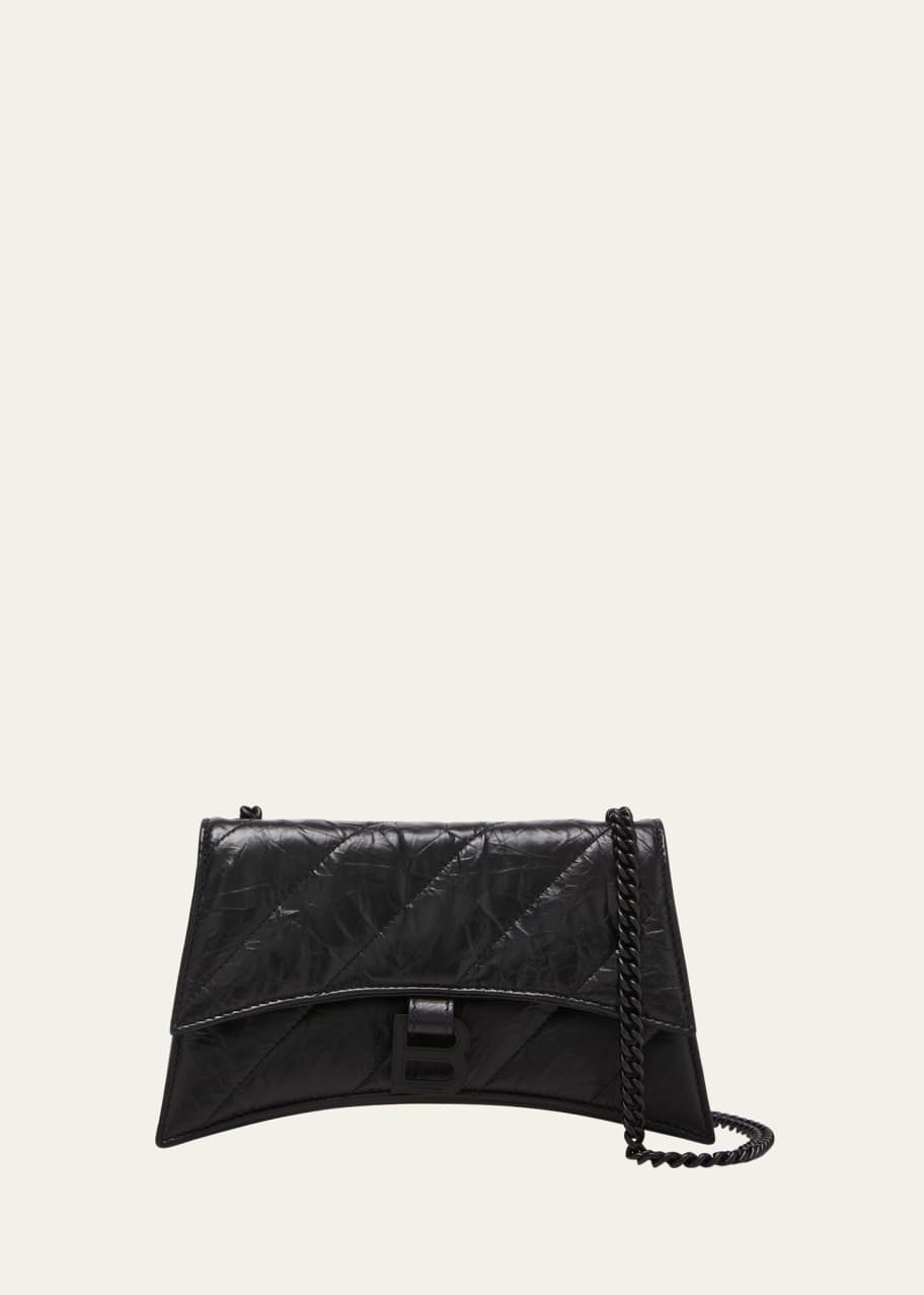 Balenciaga Crush Quilted Leather Wallet on Chain - Bergdorf Goodman