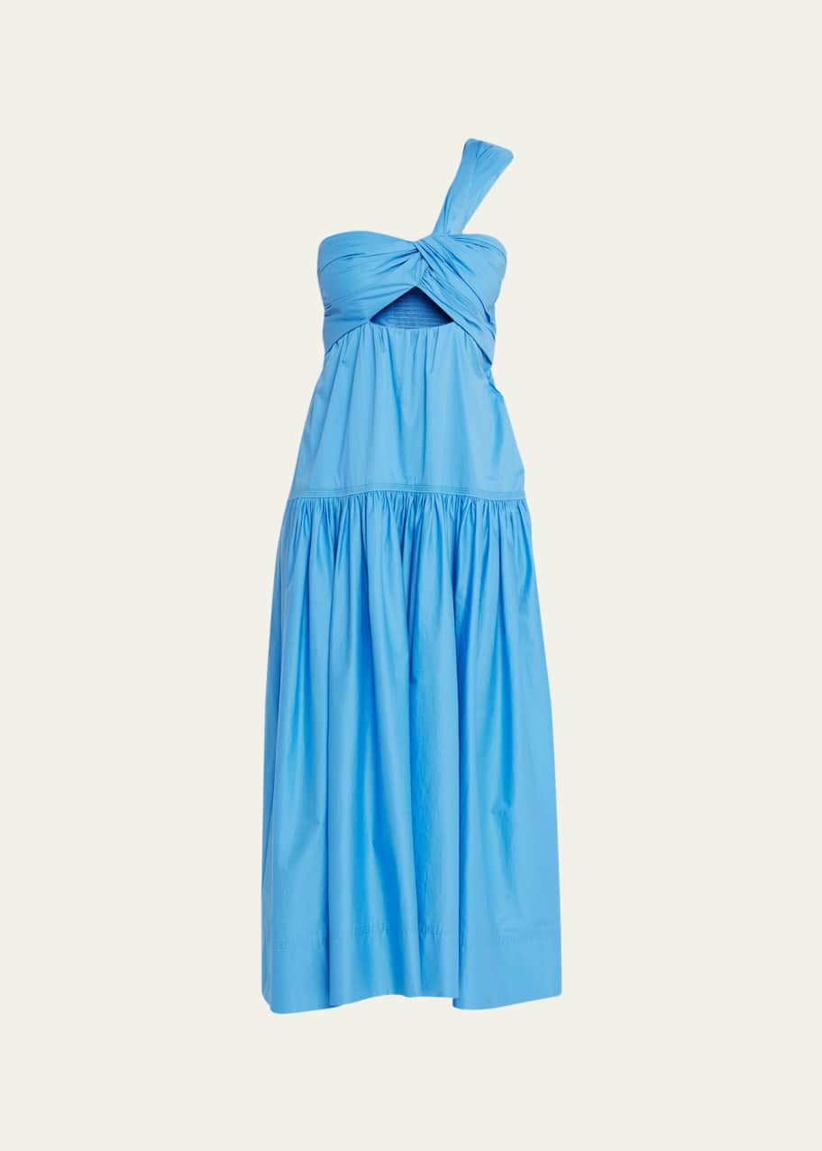 alc drop waist dress DROP-WAIST STRAPLESS TWILL DRESS – OAK + FORT USA main image 0