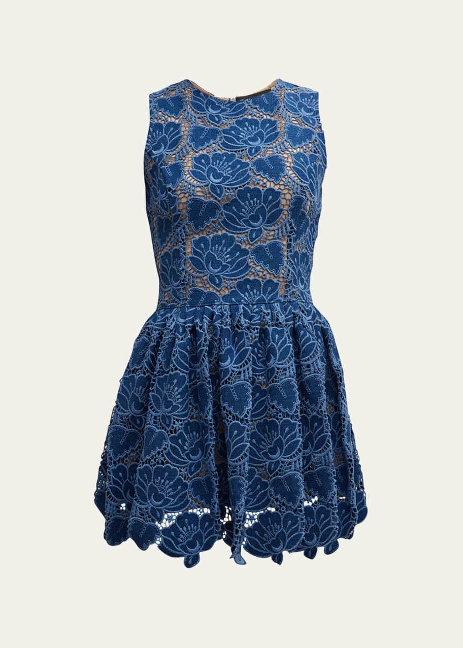 Denim lace dress online