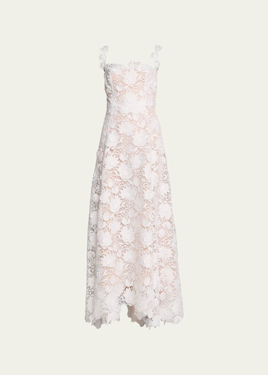 Image 1 of 1: Water Lily Guipure Lace Maxi Dress