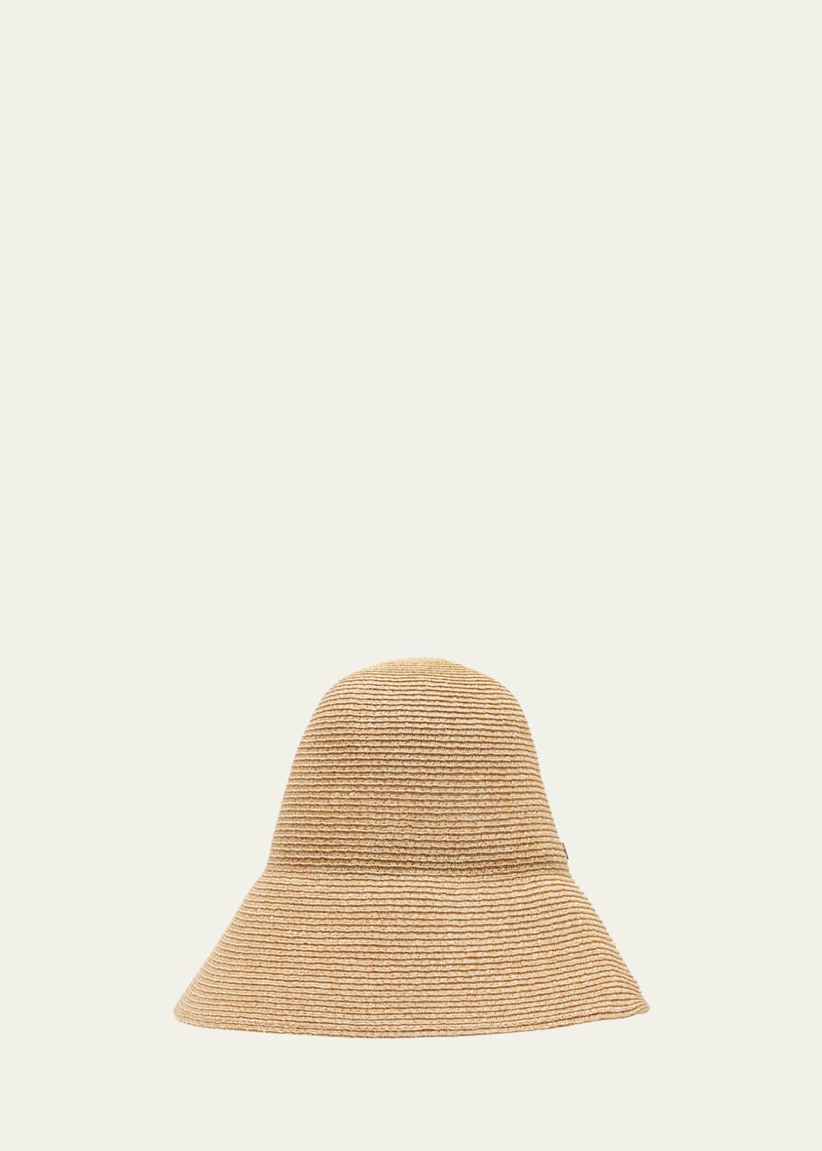 Image 1 of 1: Logo Straw Structured Hat