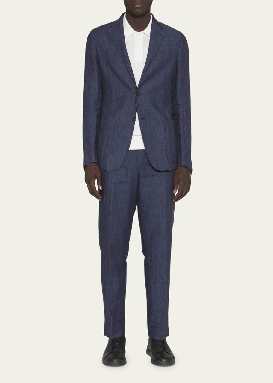 ZEGNA Men's Soft Linen Suit Separate Jacket - Bergdorf Goodman