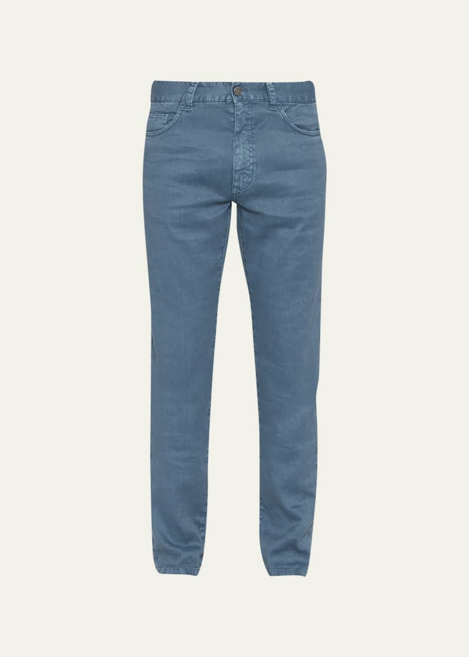 ZEGNA Men's City Linen-Cotton Stretch Pants - Bergdorf Goodman