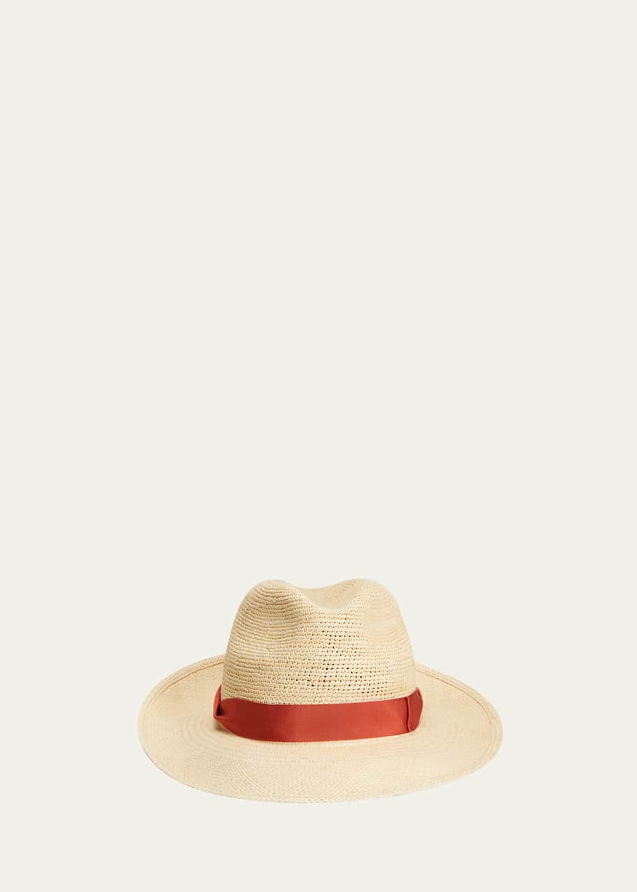 Borsalino straw fedora hats new arrivals