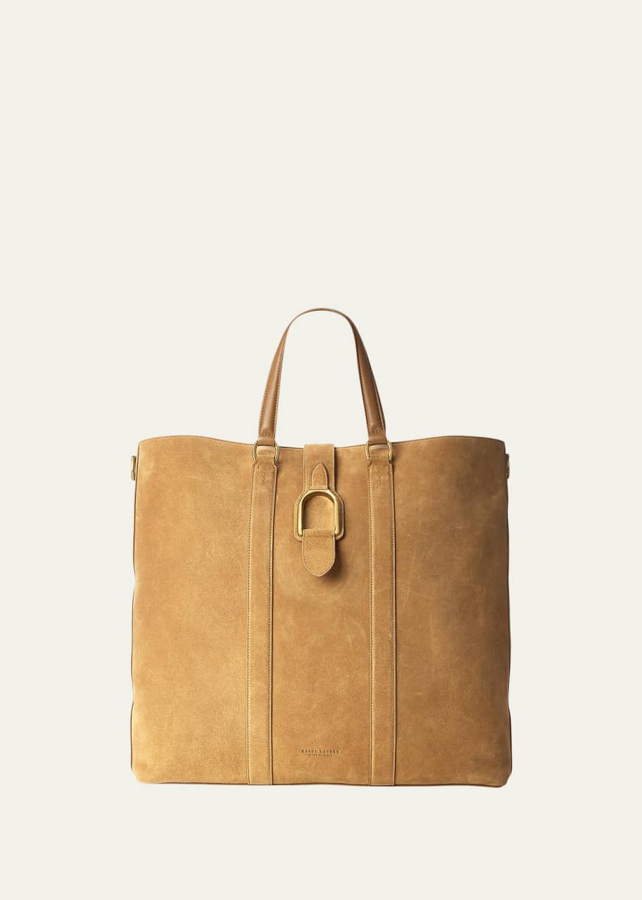 Ralph Lauren Purple Label Men's Wellington Suede Tote Bag