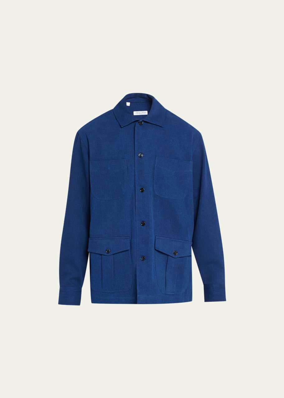 Chambray shirt jacket sale