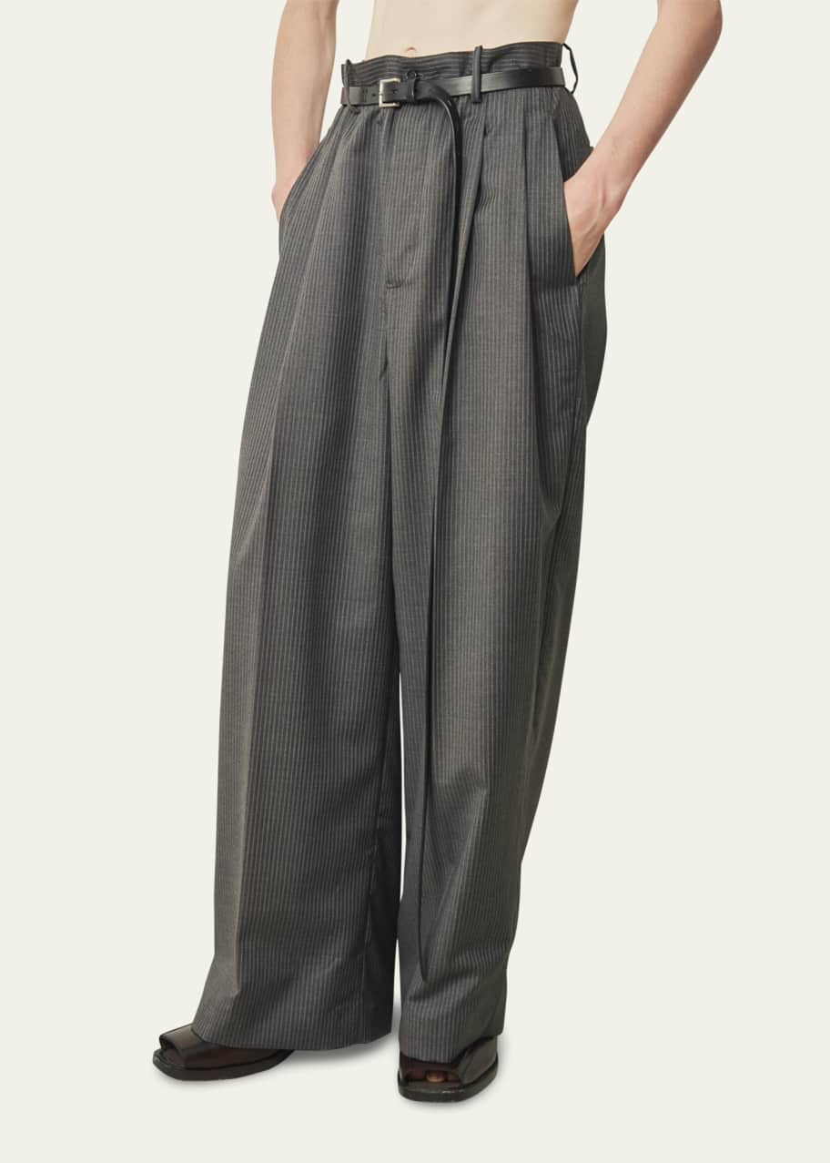 HED MAYNER Men's Pinstripe Wide-Leg Trousers - Bergdorf Goodman