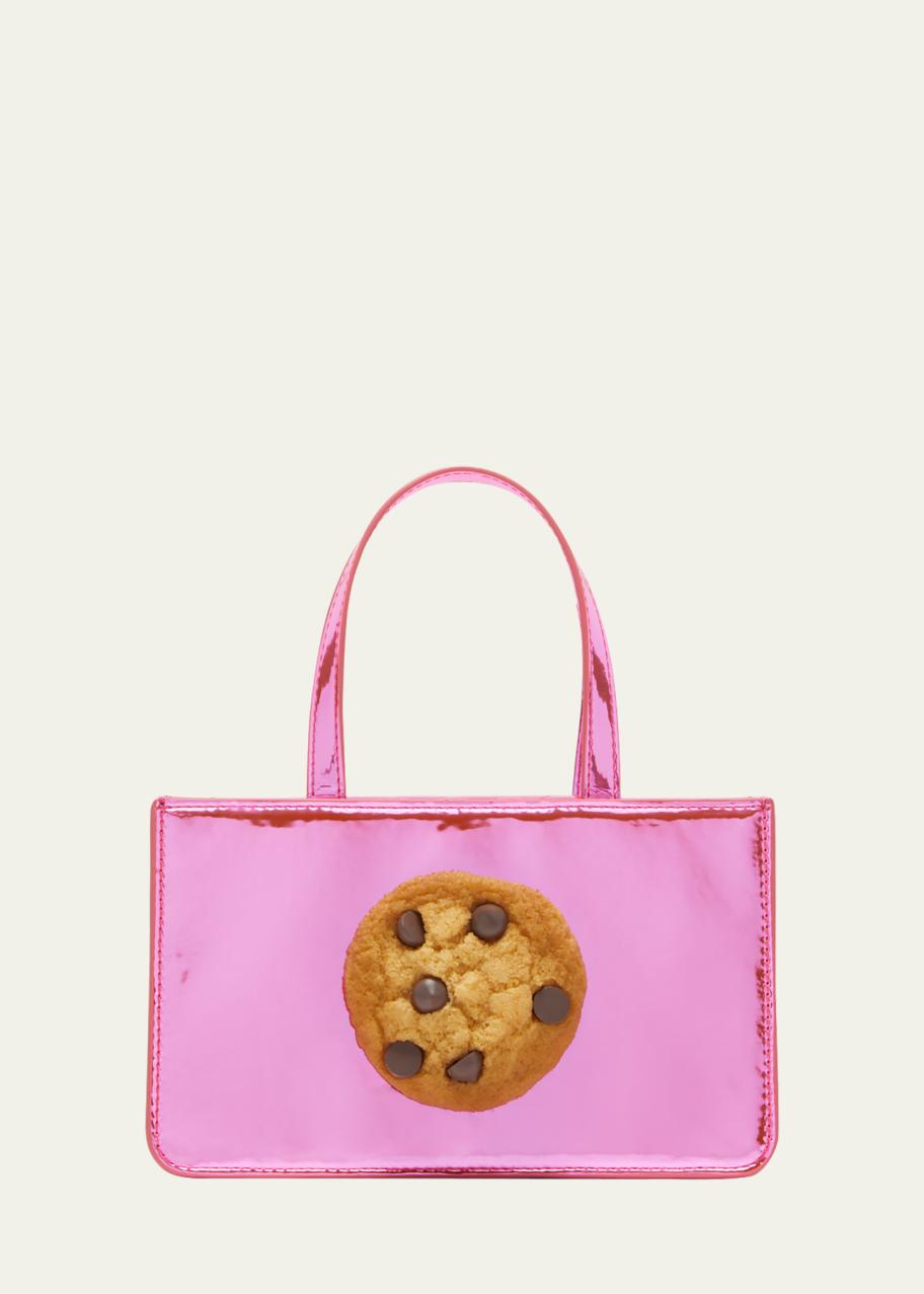 PUPPETS AND PUPPETS Small Cookie Metallic Faux-Leather Top-Handle Bag ...