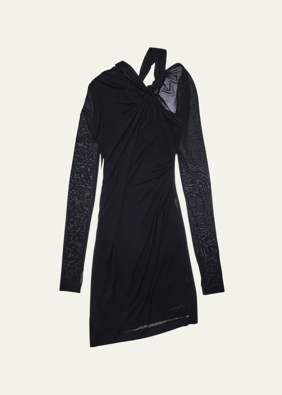 black and blue bandage dress Black Lace Front Twist Cut Out Sleeveless Mini Dress main image 1