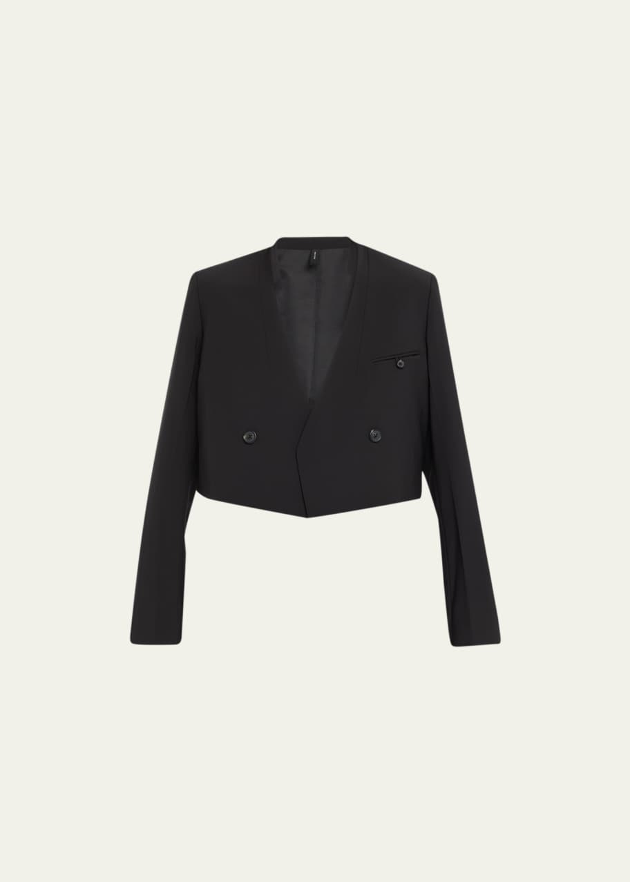 Cropped Wool Blazer