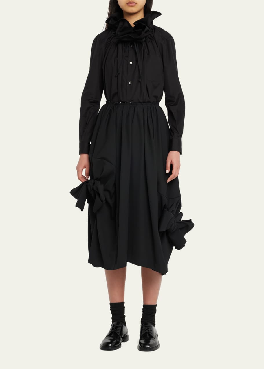 Comme des Garcons Comme des Garcons Ruffle Tie Neck Long Sleeve