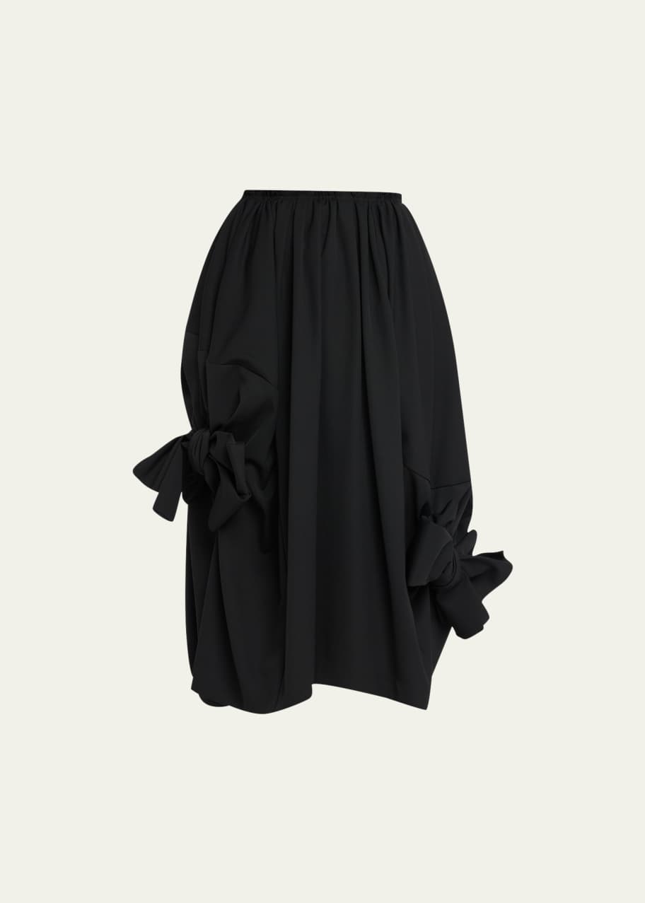 Comme des Garcons, Comme des Garcons Bow Detail Cocoon Midi Skirt