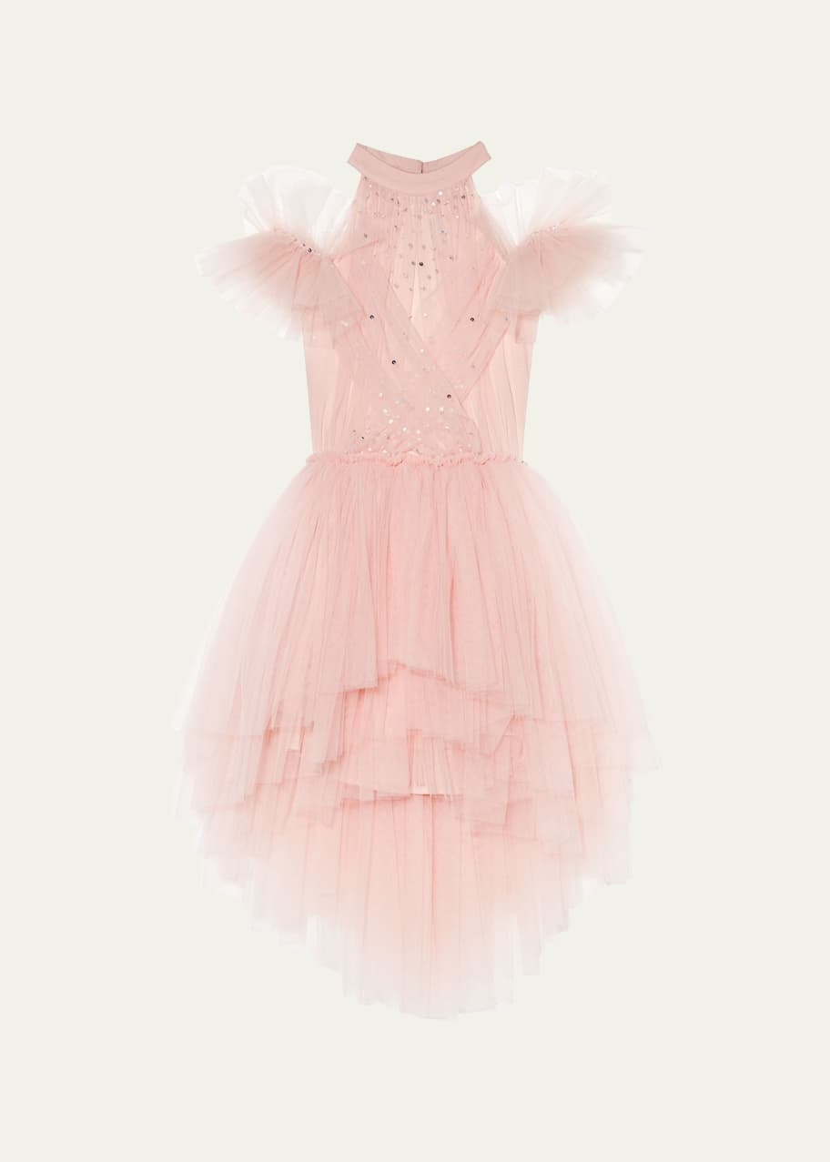 Tutu Du Monde Girl's New York Ruffled Embellished Halter Dress, Size 14 -  Bergdorf Goodman