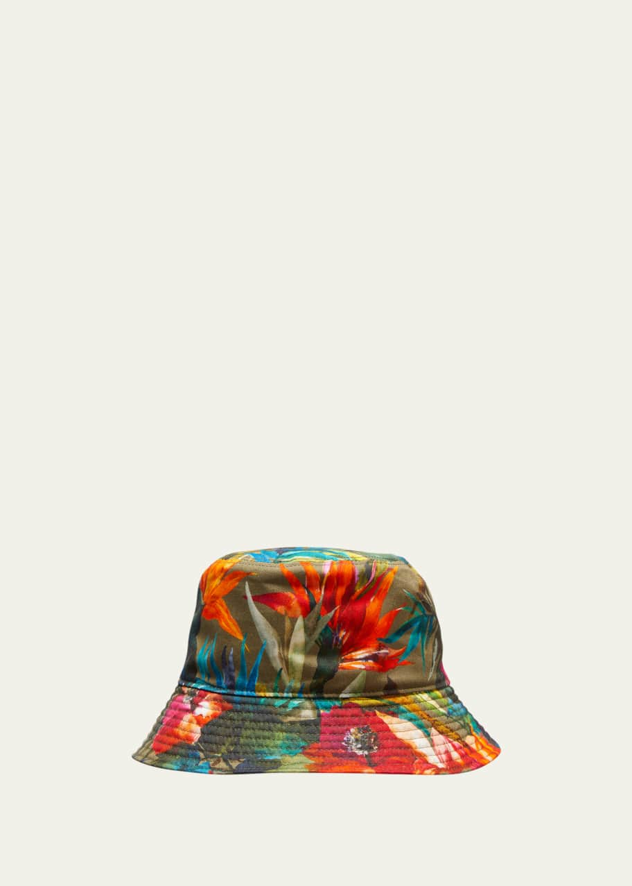 Ralph Lauren Purple Label Men s Reversible Floral Bucket Hat Bergdorf Goodman