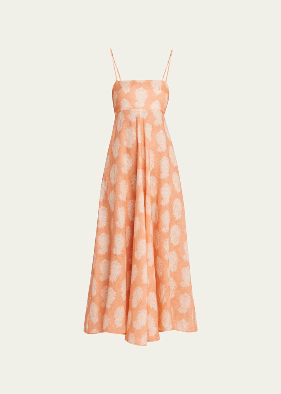 strapless open back dress Zimmermann Polka Dot-print Pleated Dress – Runway Catalog