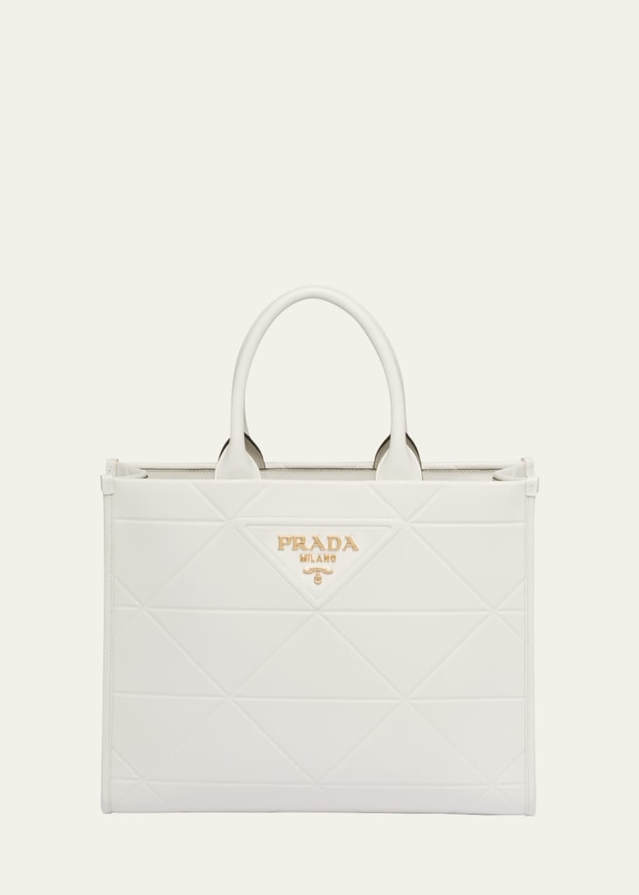 Prada Medium Triangle Leather Shopper Tote Bag Bergdorf Goodman