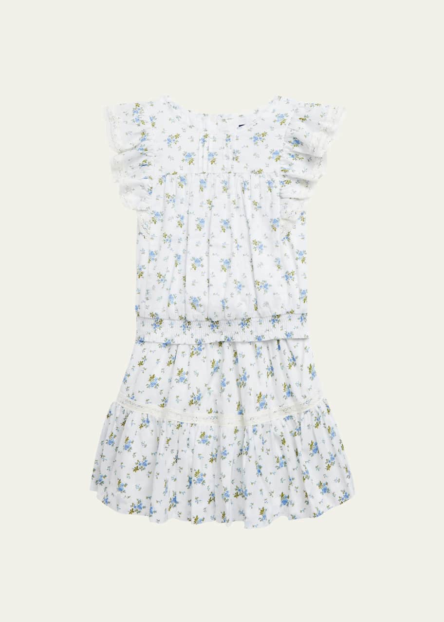 slim fit dress slacks Ralph Lauren Floral Embroidery Tulle Dress main image 0