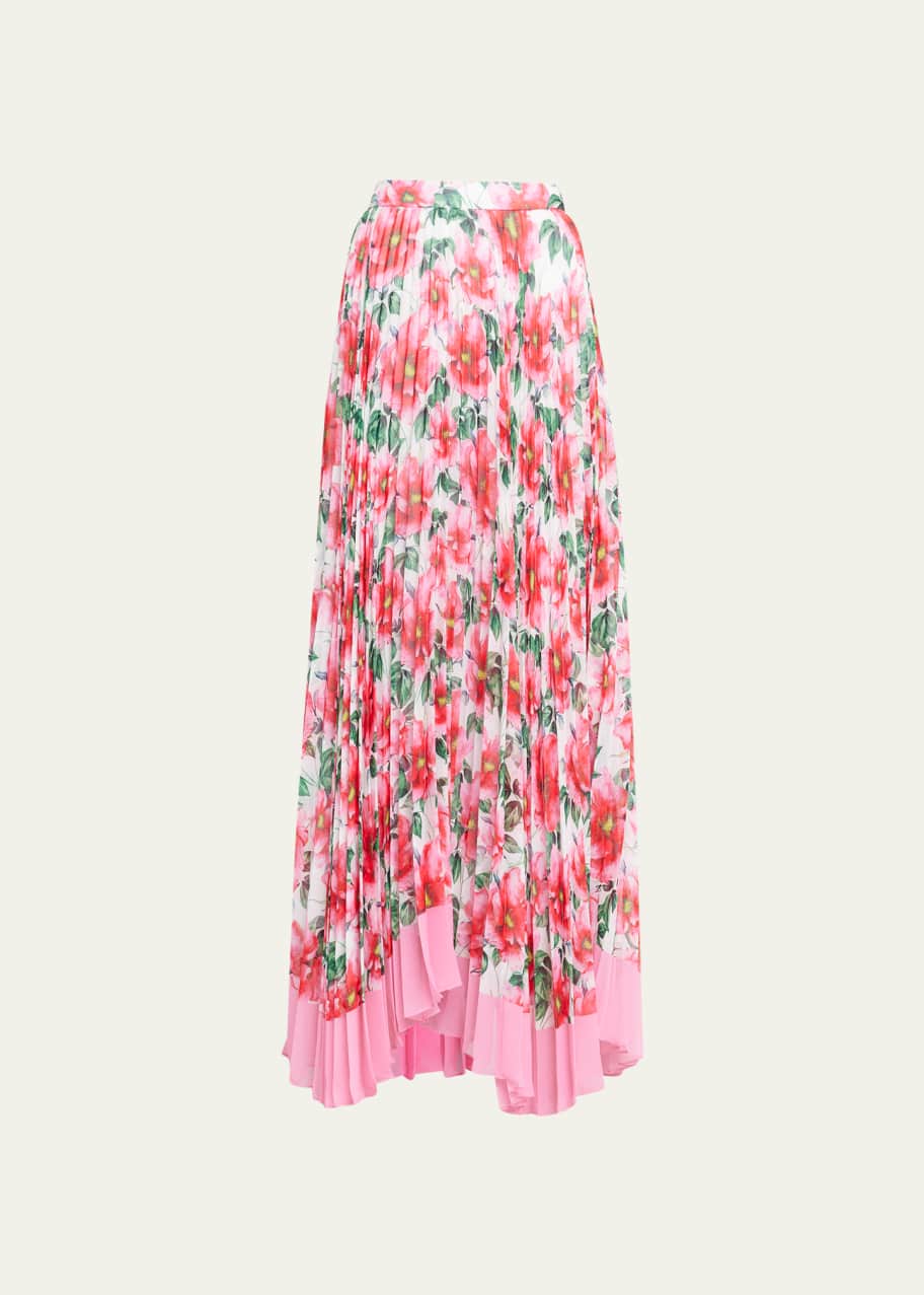 Alice Olivia Katz Sunburst Pleated Maxi Skirt Bergdorf Goodman