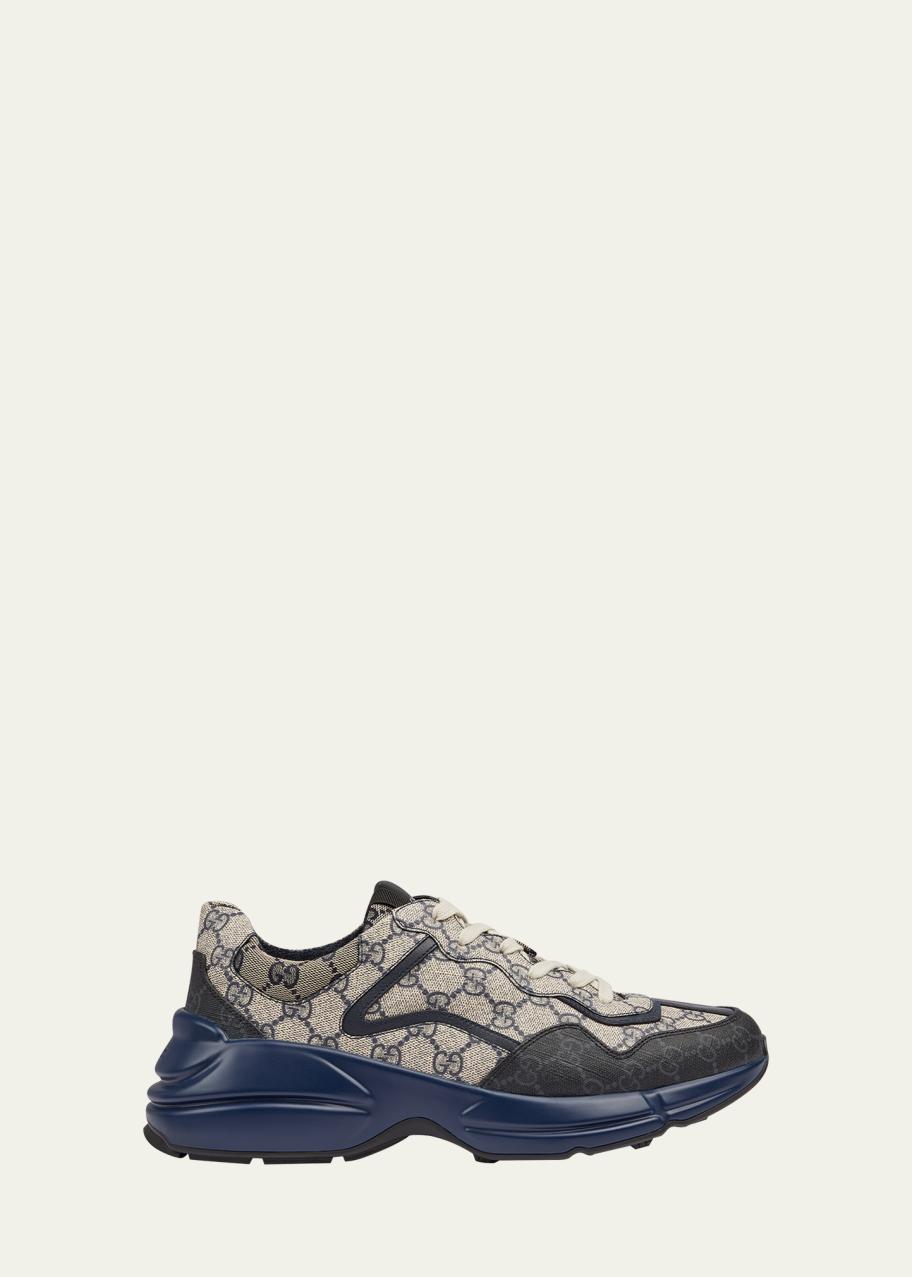 Gucci Men's GG Rhyton Fashion Sneakers - Bergdorf Goodman